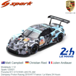 Modelauto 1:12 | Spark 12S021 | Porsche 911 GT3 RSR LMGTE-AM | Dempsey Proton Racing 2019 #77 France / Le Mans 24 Hours Modelauto 1:12 | Spark 12S021 | Porsche 911 GT3 RSR LMGTE-AM | Dempsey Proton Racing 2019 #77 France / Le Mans 24 Hours