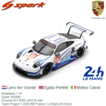 Modelauto 1:18 | Spark 18S560 | Porsche 911 RSR LMGTE-AM | Team Project 1 2020 #56 France / Le Mans 24 Hours Modelauto 1:18 | Spark 18S560 | Porsche 911 RSR LMGTE-AM | Team Project 1 2020 #56 France / Le Mans 24 Hours