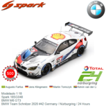 Modelauto 1:18 | Spark 18SG048 | BMW M6 GT3 | BMW Team Schnitzer 2020 #42 Germany / Nürburgring / 24 Hours Modelauto 1:18 | Spark 18SG048 | BMW M6 GT3 | BMW Team Schnitzer 2020 #42 Germany / Nürburgring / 24 Hours