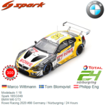 Modelauto 1:18 | Spark 18SG049 | BMW M6 GT3 | Rowe Racing 2020 #98 Germany / Nürburgring / 24 Hours Modelauto 1:18 | Spark 18SG049 | BMW M6 GT3 | Rowe Racing 2020 #98 Germany / Nürburgring / 24 Hours