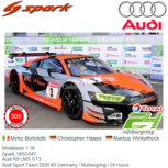 Modelauto 1:18 | Spark 18SG047 | Audi R8 LMS GT3 | Audi Sport Team 2020 #3 Germany / Nürburgring / 24 Hours Modelauto 1:18 | Spark 18SG047 | Audi R8 LMS GT3 | Audi Sport Team 2020 #3 Germany / Nürburgring / 24 Hours