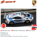 Modelauto 1:18 | Spark 18SB024 | Porsche 911 GT3 R | KCMG 2020 #47 Belgium / Spa-Francorchamps / 24 Hours Modelauto 1:18 | Spark 18SB024 | Porsche 911 GT3 R | KCMG 2020 #47 Belgium / Spa-Francorchamps / 24 Hours