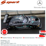 Modelauto 1:18 | Spark 18SB023 | Mercedes Benz AMG GT3 | SPS Automotive Performance 2020 #20 Belgium / Spa-Francorchamps / 24 Hours Modelauto 1:18 | Spark 18SB023 | Mercedes Benz AMG GT3 | SPS Automotive Performance 2020 #20 Belgium / Spa-Francorchamps / 24 Hours