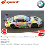 Modelauto 1:18 | Spark 18SB022 | BMW M6 GT3 | Boutsen Ginion 2020 #10 Belgium / Spa-Francorchamps / 24 Hours Modelauto 1:18 | Spark 18SB022 | BMW M6 GT3 | Boutsen Ginion 2020 #10 Belgium / Spa-Francorchamps / 24 Hours