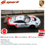 Modelauto 1:18 | Spark 18SB020 | Porsche 911 GT3 R | GPX Racing 2020 #40 Belgium / Spa-Francorchamps / 24 Hours Modelauto 1:18 | Spark 18SB020 | Porsche 911 GT3 R | GPX Racing 2020 #40 Belgium / Spa-Francorchamps / 24 Hours