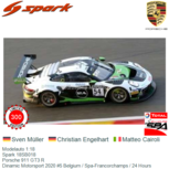Modelauto 1:18 | Spark 18SB018 | Porsche 911 GT3 R | Dinamic Motorsport 2020 #5 Belgium / Spa-Francorchamps / 24 Hours Modelauto 1:18 | Spark 18SB018 | Porsche 911 GT3 R | Dinamic Motorsport 2020 #5 Belgium / Spa-Francorchamps / 24 Hours