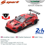 Modelauto 1:43 | Spark S7994 | Aston Martin Vantage AMR LMGTE-AM | TF Sport 2020 #90 France / Le Mans 24 Hours Modelauto 1:43 | Spark S7994 | Aston Martin Vantage AMR LMGTE-AM | TF Sport 2020 #90 France / Le Mans 24 Hours