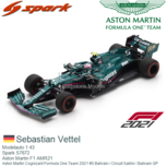 Modelauto 1:43 | Spark S7672 | Aston Martin F1 AMR21 | Aston Martin Cognizant Formula One Team 2021 #5 Bahrain / Circuit Sakhir / Bahrain GP Modelauto 1:43 | Spark S7672 | Aston Martin F1 AMR21 | Aston Martin Cognizant Formula One Team 2021 #5 Bahrain / Circuit Sakhir / Bahrain GP