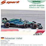 Modelauto 1:43 | Spark S7680 | Aston Martin F1 AMR21 | Aston Martin Cognizant Formula One Team 2021 #5 Azerbaijan / Baku / Azerbaijan Grand Prix Modelauto 1:43 | Spark S7680 | Aston Martin F1 AMR21 | Aston Martin Cognizant Formula One Team 2021 #5 Azerbaijan / Baku / Azerbaijan Grand Prix