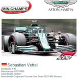Modelauto 1:43 | Minichamps 417210605 | Aston Martin AMR21 | Aston Martin Cognizant Formule One Team 2021 #05 Monaco Modelauto 1:43 | Minichamps 417210605 | Aston Martin AMR21 | Aston Martin Cognizant Formule One Team 2021 #05 Monaco