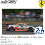 Modelauto 1:43 | Looksmart LSLM086 | Ferrari 488 GTE | Clearwater Racing 2018 #61 France / Le Mans 24 Hours Modelauto 1:43 | Looksmart LSLM086 | Ferrari 488 GTE | Clearwater Racing 2018 #61 France / Le Mans 24 Hours