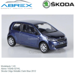 Modelauto 1:43 | Abrex 143AB-021KL | Skoda Citigo Metallic Dark Blue 2012 Modelauto 1:43 | Abrex 143AB-021KL | Skoda Citigo Metallic Dark Blue 2012