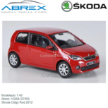 Modelauto 1:43 | Abrex 143AB-021BS | Skoda Citigo Red 2012 Modelauto 1:43 | Abrex 143AB-021BS | Skoda Citigo Red 2012