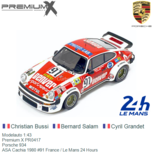 Modelauto 1:43 | Premium X PR0417 | Porsche 934 | ASA Cachia 1980 #91 France / Le Mans 24 Hours Modelauto 1:43 | Premium X PR0417 | Porsche 934 | ASA Cachia 1980 #91 France / Le Mans 24 Hours