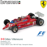 Modelauto 1:43 | Brumm R646-CH | Ferrari 126CK Turbo 1981 #27 Italy / Aeroporto Istrana Modelauto 1:43 | Brumm R646-CH | Ferrari 126CK Turbo 1981 #27 Italy / Aeroporto Istrana