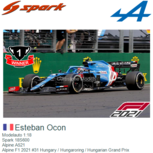 Modelauto 1:18 | Spark 18S600 | Alpine A521 | Alpine F1 2021 #31 Hungary / Hungaroring / Hungarian Grand Prix Modelauto 1:18 | Spark 18S600 | Alpine A521 | Alpine F1 2021 #31 Hungary / Hungaroring / Hungarian Grand Prix