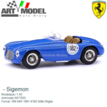 Modelauto 1:43 | Artmodel ART003 | Ferrari 166 MM 1991 #182 Mille Miglia Modelauto 1:43 | Artmodel ART003 | Ferrari 166 MM 1991 #182 Mille Miglia