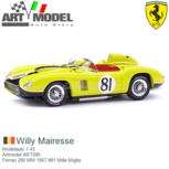 Modelauto 1:43 | Artmodel ART095 | Ferrari 290 MM 1957 #81 Mille Miglia Modelauto 1:43 | Artmodel ART095 | Ferrari 290 MM 1957 #81 Mille Miglia
