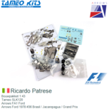 Bouwpakket 1:43 | Tameo SLK120 | Arrows FA1 Ford | Arrows Ford 1978 #36 Brasil / Jacarepagua / Grand Prix Bouwpakket 1:43 | Tameo SLK120 | Arrows FA1 Ford | Arrows Ford 1978 #36 Brasil / Jacarepagua / Grand Prix