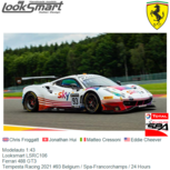 Modelauto 1:43 | Looksmart LSRC106 | Ferrari 488 GT3 | Tempesta Racing 2021 #93 Belgium / Spa-Francorchamps / 24 Hours Modelauto 1:43 | Looksmart LSRC106 | Ferrari 488 GT3 | Tempesta Racing 2021 #93 Belgium / Spa-Francorchamps / 24 Hours