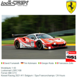 Modelauto 1:43 | Looksmart LSRC108 | Ferrari 488 GT3 | Kessel Racing 2021 #11 Belgium / Spa-Francorchamps / 24 Hours Modelauto 1:43 | Looksmart LSRC108 | Ferrari 488 GT3 | Kessel Racing 2021 #11 Belgium / Spa-Francorchamps / 24 Hours