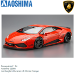 Bouwpakket 1:24 | Aoshima 05988 | Lamborghini Huracan LB Works Orange Bouwpakket 1:24 | Aoshima 05988 | Lamborghini Huracan LB Works Orange