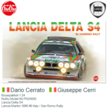 Bouwpakket 1:24 | NuNu Model Kit PN24005 | Lancia Delta S4 | Lancia Martini 1896 #8 Italy / San Remo Rally Bouwpakket 1:24 | NuNu Model Kit PN24005 | Lancia Delta S4 | Lancia Martini 1896 #8 Italy / San Remo Rally