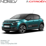 Modelauto 1:43 | Norev 155264 | Citroën C3 Spring Blue 2020 Modelauto 1:43 | Norev 155264 | Citroën C3 Spring Blue 2020