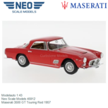 Modelauto 1:43 | Neo Scale Models 45912 | Maserati 3500 GT Touring Red 1957 Modelauto 1:43 | Neo Scale Models 45912 | Maserati 3500 GT Touring Red 1957