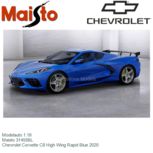Modelauto 1:18 | Maisto 31455BL | Chevrolet Corvette C8 High Wing Rapid Blue 2020 Modelauto 1:18 | Maisto 31455BL | Chevrolet Corvette C8 High Wing Rapid Blue 2020