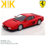Modelauto 1:18 | KK Scale 180511R | Ferrari Testarossa Rood 1986 Modelauto 1:18 | KK Scale 180511R | Ferrari Testarossa Rood 1986