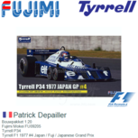 Bouwpakket 1:20 | Fujimi Mokei FU09205 | Tyrrell P34 | Tyrrell F1 1977 #4 Japan / Fuji / Japanese Grand Prix Bouwpakket 1:20 | Fujimi Mokei FU09205 | Tyrrell P34 | Tyrrell F1 1977 #4 Japan / Fuji / Japanese Grand Prix