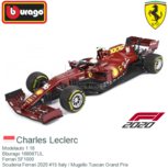 Modelauto 1:18 | Bburago 16808TUL | Ferrari SF1000 | Scuderia Ferrari 2020 #15 Italy / Mugello Tuscan Grand Prix Modelauto 1:18 | Bburago 16808TUL | Ferrari SF1000 | Scuderia Ferrari 2020 #15 Italy / Mugello Tuscan Grand Prix