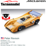Modelauto 1:18 | Tecnomodel TM18-156B | McLaren M8F | McLaren Racing 1971 USA / Watkins Glen Modelauto 1:18 | Tecnomodel TM18-156B | McLaren M8F | McLaren Racing 1971 USA / Watkins Glen