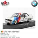 Modelauto 1:43 | CMR CMR43028 | BMW M3 Sport Evolution (E30) | Zakspeed BMW Team 1992 #2 Germany Modelauto 1:43 | CMR CMR43028 | BMW M3 Sport Evolution (E30) | Zakspeed BMW Team 1992 #2 Germany
