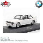 Modelauto 1:43 | CMR CMR43036 | BMW M3 Sport Evolution (E30) Wit 1992 Germany Modelauto 1:43 | CMR CMR43036 | BMW M3 Sport Evolution (E30) Wit 1992 Germany
