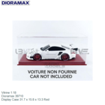 Vitrine 1:18 | Dioramax 39710 | Display Case 31.7 x 15.8 x 13.3 Red Vitrine 1:18 | Dioramax 39710 | Display Case 31.7 x 15.8 x 13.3 Red