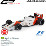 Modelauto 1:18 | GP Replicas GP039A | McLaren MP4/7 Honda | McLaren F1 #1 Modelauto 1:18 | GP Replicas GP039A | McLaren MP4/7 Honda | McLaren F1 #1