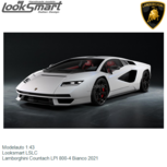 Modelauto 1:43 | Looksmart LSLC | Lamborghini Countach LPI 800-4 Bianco 2021 Modelauto 1:43 | Looksmart LSLC | Lamborghini Countach LPI 800-4 Bianco 2021
