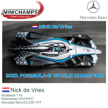Modelauto 1:43 | Minichamps 414210017 | Mercedes Benz EQ 2021 #17 Modelauto 1:43 | Minichamps 414210017 | Mercedes Benz EQ 2021 #17
