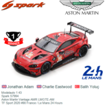 Modelauto 1:43 | Spark S7994 | Aston Martin Vantage AMR LMGTE-AM | TF Sport 2020 #90 France / Le Mans 24 Hours Modelauto 1:43 | Spark S7994 | Aston Martin Vantage AMR LMGTE-AM | TF Sport 2020 #90 France / Le Mans 24 Hours