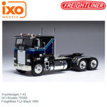 Vrachtwagen 1:43 | IXO-Models TR095 | Freightliner FLA Black 1993 Vrachtwagen 1:43 | IXO-Models TR095 | Freightliner FLA Black 1993
