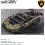 Modelauto 1:43 | Looksmart LS534 | Lamborghini Huracan Super Trofeo EVO2 | Scuderia Corsa Clienti 2020 #63 Italy Modelauto 1:43 | Looksmart LS534 | Lamborghini Huracan Super Trofeo EVO2 | Scuderia Corsa Clienti 2020 #63 Italy