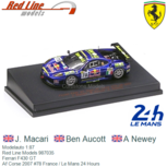 Modelauto 1:87 | Red Line Models 987035 | Ferrari F430 GT | Af Corse 2007 #78 France / Le Mans 24 Hours Modelauto 1:87 | Red Line Models 987035 | Ferrari F430 GT | Af Corse 2007 #78 France / Le Mans 24 Hours