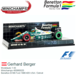 Modelauto 1:43 | Minichamps 400860020 | Benetton B186 Ford 1986 #20 USA / Detroit Modelauto 1:43 | Minichamps 400860020 | Benetton B186 Ford 1986 #20 USA / Detroit