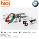 Modelauto 1:43 | IXO-Models GTM132 | BMW M3 E30 MaxMeyer 1988 #52 Modelauto 1:43 | IXO-Models GTM132 | BMW M3 E30 MaxMeyer 1988 #52