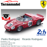 Modelauto 1:18 | Tecnomodel TM18-129E | Ferrari Dino 268 SP | Scuderia Ferrari 1962 #92 France / Le Mans 24 Hours Modelauto 1:18 | Tecnomodel TM18-129E | Ferrari Dino 268 SP | Scuderia Ferrari 1962 #92 France / Le Mans 24 Hours