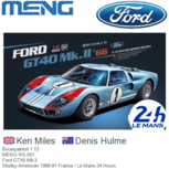 Bouwpakket 1:12 | MENG RS-001 | Ford GT40 Mk.II | Shelby American 1966 #1 France / Le Mans 24 Hours Bouwpakket 1:12 | MENG RS-001 | Ford GT40 Mk.II | Shelby American 1966 #1 France / Le Mans 24 Hours
