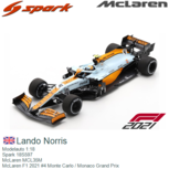 Modelauto 1:18 | Spark 18S597 | McLaren MCL35M | McLaren F1 2021 #4 Monte Carlo / Monaco Grand Prix Modelauto 1:18 | Spark 18S597 | McLaren MCL35M | McLaren F1 2021 #4 Monte Carlo / Monaco Grand Prix