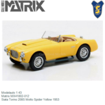 Modelauto 1:43 | Matrix MX41802-012 | Siata Torino 208S Motto Spider Yellow 1953 Modelauto 1:43 | Matrix MX41802-012 | Siata Torino 208S Motto Spider Yellow 1953